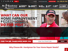 Tablet Screenshot of mrhandyman.ca